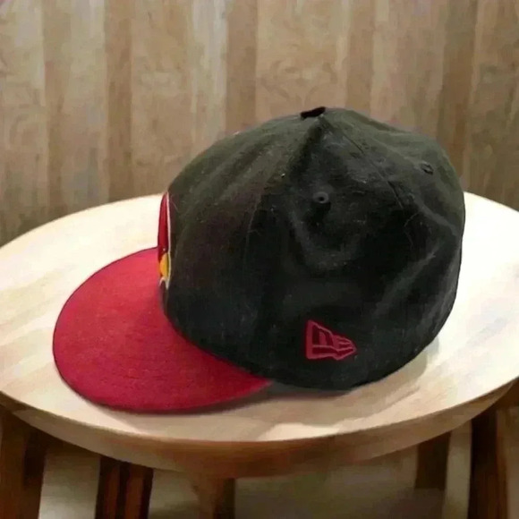 Arizona Cardinals New Era  Black and Red Fitted Ball Cap. Size 7 5/8. #NFL - Picture 3 of 6